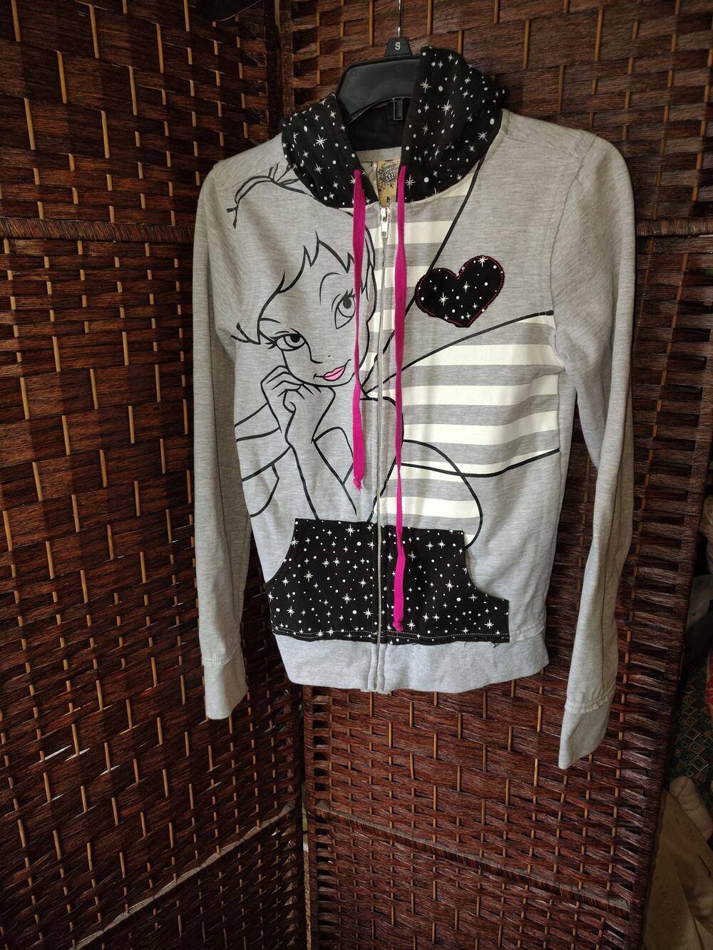 Tinkerbell hoodie Disney couture size M junior teens